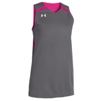 Under Armour Team Clutch Reversible Jersey - Women's - Grey / Pink