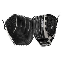 Wilson A2000 V125 Superskin Victory FP Glove - Women's - Black / White