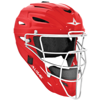 All Star System 7 MVP Catcher's Head Gear - Red / White