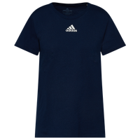 adidas Team Amplifier Short Sleeve T-Shirt - Women's - Navy