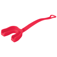 Mueller Mouthguard with Strap - Red / Red