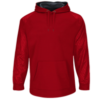 Majestic Premier Home Plate Hooded Tech Fleece - Men's - Red / Grey