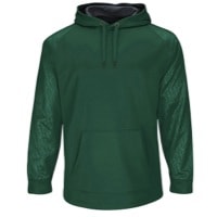 Majestic Premier Home Plate Hooded Tech Fleece - Men's - Dark Green / Grey