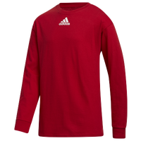 adidas Team Amplifier Long Sleeve T-Shirt - Boys' Grade School - Red