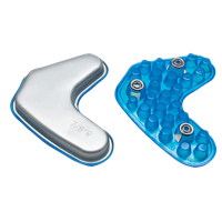 Schutt Air Maxx Jaw Pads - Men's - Silver / Light Blue