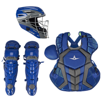 All Star System 7 Axis Pro Two Tone Catcher's Kit - Adult - Blue / Grey