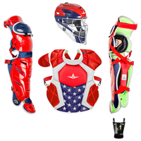 All Star System 7 Intermediate Catchers Kit - Grade School - Red / Navy