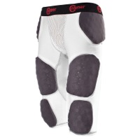 Cramer Thunder 7-Pad Integrated Football Girdle - Men's - White / Black