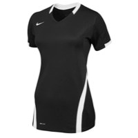 Nike Team Ace S/S Game Jersey - Women's - Black / White