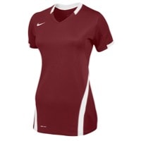 Nike Team Ace S/S Game Jersey - Women's - Maroon / White