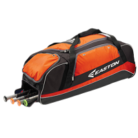 Easton E500C Wheeled Catcher's Bag - Orange / Black