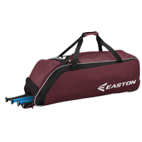 Easton E510W Wheeled Bat Bag - Maroon / Black