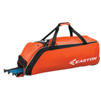 Easton E510W Wheeled Bat Bag - Orange / Black