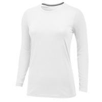 Nike Team Core L/S T-Shirt - Women's - All White / White