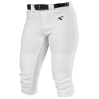 Easton Mako Softball Pants - Women's - All White / White