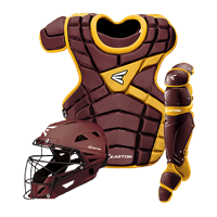 Easton M10 Catcher's Set - Men's - Maroon / Gold