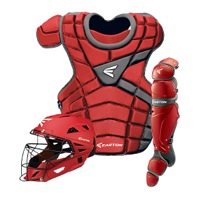 Easton M10 Catcher's Set - Men's - Red / Silver