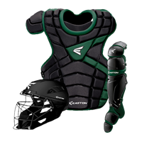 Easton M10 Intermediate Catcher's Set - Youth - Black / Dark Green