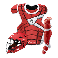 Easton M10 Intermediate Catcher's Set - Youth - Red / White