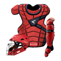 Easton M10 Intermediate Catcher's Set - Youth - Red / Navy