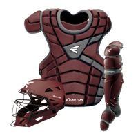 Easton M10 Catcher's Set - Youth - Maroon / Silver