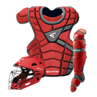 Easton M10 Catcher's Set - Youth - Red / Silver