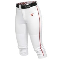 Easton Mako Piped Softball Pants - Women's - White / Red