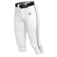 Easton Mako Piped Softball Pants - Women's - White / Dark Green