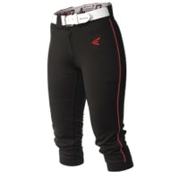 Easton Mako Piped Softball Pants - Women's - Black / Red