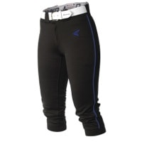 Easton Mako Piped Softball Pants - Women's - Black / Blue