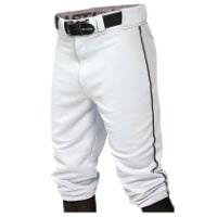 Easton Pro + Knicker Piped Baseball Pants - Men's - White / Black