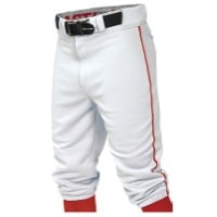 Easton Pro + Knicker Piped Baseball Pants - Men's - White / Red