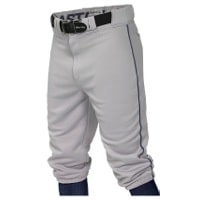 Easton Pro + Knicker Piped Baseball Pants - Men's - Grey / Navy