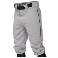 Easton Pro + Knicker Piped Baseball Pants - Boys' Grade School - Grey / Black