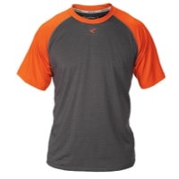 Easton Youth S/S Raglan Performace T-Shirt - Boys' Grade School - Grey / Orange