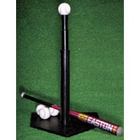 Champro Heavy Duty Rubber Batting Tee - Silver / Red