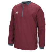 adidas Climalite Fielder's Convertible Jacket - Men's - Maroon / Grey