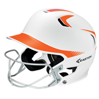 Easton Z5 Two Tone Senior Batting Helmet - Women's - White / Orange