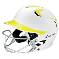 Easton Z5 Two Tone Senior Batting Helmet - Women's - White / Yellow