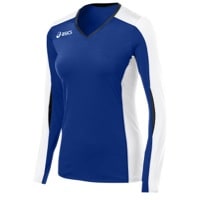 ASICS� Roll Shot Long Sleeve Jersey - Women's - Blue / White