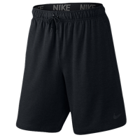 Nike Dri-FIT Training 8" Fleece Shorts - Men's - All Black / Black