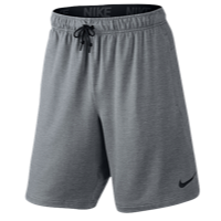 Nike Dri-FIT Training 8" Fleece Shorts - Men's - Grey / Grey