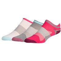 ASICS� Quick Lyte Single Tab 3 Pack Socks - Women's - Pink / Grey