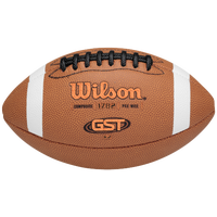 Wilson GST K2 Peewee Composite Football - Boys' Grade School - Brown / White