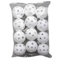 Champro Baseball Size Plastic Practice Balls - All White / White