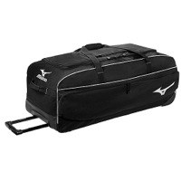 Mizuno Team MX Large Wheeled Equipment Bag - Black / White