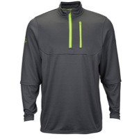 Rawlings 1/4 Zip Tech Fleece Pullover - Men's - Grey / Light Green