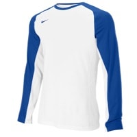 Nike Team Elite L/S Shooting Shirt - Men's - White / Blue