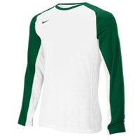 Nike Team Elite L/S Shooting Shirt - Men's - White / Dark Green