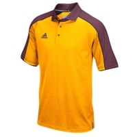 adidas Team Modern Varsity Polo - Men's - Gold / Maroon